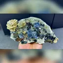 Natural Blue Purple Phantom Fluorite comes from Yindu,Inner Mongolia 180*95*30MM - image 1
