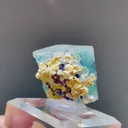 Natural Blue Purple Phantom Fluorite comes from Yindu,Inner Mongolia 18*14*20MM - image 5