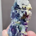 Natural Blue Purple Phantom Fluorite comes from Yindu,Inner Mongolia 25*55*15MM - image 3