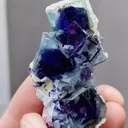 Natural Blue Purple Phantom Fluorite comes from Yindu,Inner Mongolia 25*55*15MM - image 5