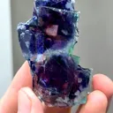 Natural Blue Purple Phantom Fluorite comes from Yindu,Inner Mongolia 30*63*13MM - image 3