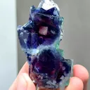 Natural Blue Purple Phantom Fluorite comes from Yindu,Inner Mongolia 30*63*13MM - image 1