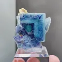 Natural Blue Purple Phantom Fluorite comes from Yindu,Inner Mongolia 35*20*30MM - image 1