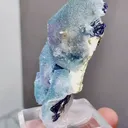 Natural Blue Purple Phantom Fluorite comes from Yindu,Inner Mongolia 42*25*60MM - image 2