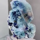 Natural Blue Purple Phantom Fluorite comes from Yindu,Inner Mongolia 42*25*60MM - image 1