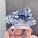 Natural Blue Purple Phantom Fluorite comes from Yindu,Inner Mongolia 45*15*22MM - image 6