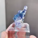 Natural Blue Purple Phantom Fluorite comes from Yindu,Inner Mongolia 45*15*22MM - image 5