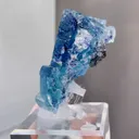 Natural Blue Purple Phantom Fluorite comes from Yindu,Inner Mongolia 45*35*55MM - image 3