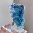 Natural Blue Purple Phantom Fluorite comes from Yindu,Inner Mongolia 45*35*55MM - image 2