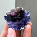 Natural Blue Purple Phantom Fluorite comes from Yindu,Inner Mongolia 45*40*15MM - image 4