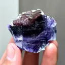 Natural Blue Purple Phantom Fluorite comes from Yindu,Inner Mongolia 45*40*15MM - image 2