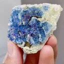 Natural Blue Purple Phantom Fluorite comes from Yindu,Inner Mongolia 50*19*50MM - image 3