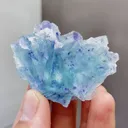 Natural Blue Purple Phantom Fluorite comes from Yindu,Inner Mongolia 55*25*40MM - image 5