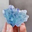 Natural Blue Purple Phantom Fluorite comes from Yindu,Inner Mongolia 55*25*40MM - image 3
