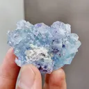 Natural Blue Purple Phantom Fluorite comes from Yindu,Inner Mongolia 55*25*40MM - image 1