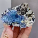 Natural Blue Purple Phantom Fluorite comes from Yindu,Inner Mongolia 70*25*50MM - image 1