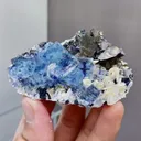 Natural Blue Purple Phantom Fluorite comes from Yindu,Inner Mongolia 70*25*50MM - image 2