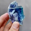 Natural Blue Purple Phantom Fluorite comes from Yindu,Inner Mongolia 70*40*65MM - image 2