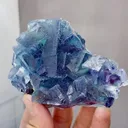 Natural Blue Purple Phantom Fluorite comes from Yindu,Inner Mongolia 95*30*65MM - image 1