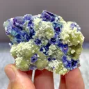 Natural Blue Purple Phantom Fluorite comes from Yindu,Neimenggu 50*40*15MM - image 3