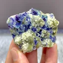 Natural Blue Purple Phantom Fluorite comes from Yindu,Neimenggu 50*40*15MM - image 2