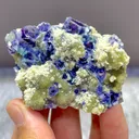 Natural Blue Purple Phantom Fluorite comes from Yindu,Neimenggu 50*40*15MM - image 4