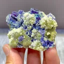 Natural Blue Purple Phantom Fluorite comes from Yindu,Neimenggu 50*40*15MM - image 1