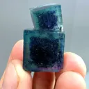 Natural Blue Purple Phantom Fluorite comes from Yindu,Neumenggu 27*16*13MM - image 4