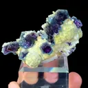 Natural Blue Purple Phantom Fluorite Flaky Calcite and Mica Coexist comes from Yindu,Neimenggu 65*35*35MM - image 3