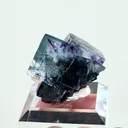 Natural Blue Purple Phantom Fluorite, Mineral Specimen: Inner Mongolia,China (25*25*20MM) - image 1