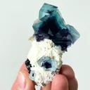 Natural Blue Purple Phantom Fluorite, Mineral Specimen: Inner Mongolia,China (35*65*25MM) - image 3