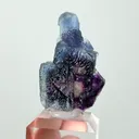 Natural Blue Purple Phantom Fluorite, Mineral Specimen: Yindu,Inner Mongolia (30*15*40MM) - image 4