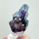 Natural Blue Purple Phantom Fluorite, Mineral Specimen: Yindu,Inner Mongolia (30*15*40MM) - image 3