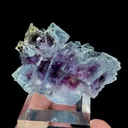 Natural Blue Purple Phantom Fluorite, Mineral Specimen: Yindu,Inner Mongolia (45*30*15MM) - image 3