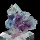 Natural Blue Purple Phantom Fluorite, Mineral Specimen: Yindu,Inner Mongolia (45*30*15MM) - image 4