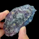 Natural Blue Purple Phantom Fluorite, Mineral Specimen: Yindu,Inner Mongolia (75*40*25MM) - image 4