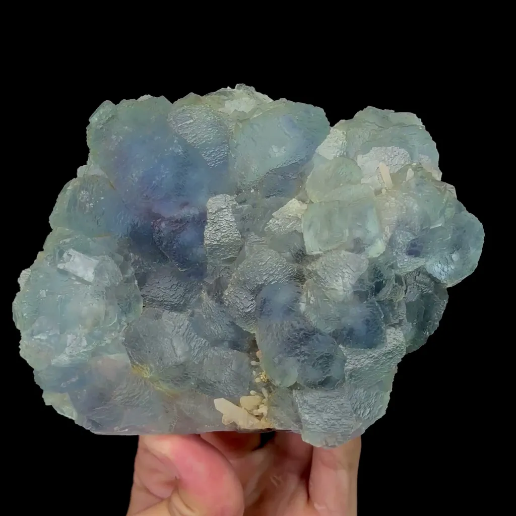 Natural Blue Purple Phantom Fluorite Mineral Specimen,High Quality Specimen,FUJIAN,CHINA(141*121*39mm) image