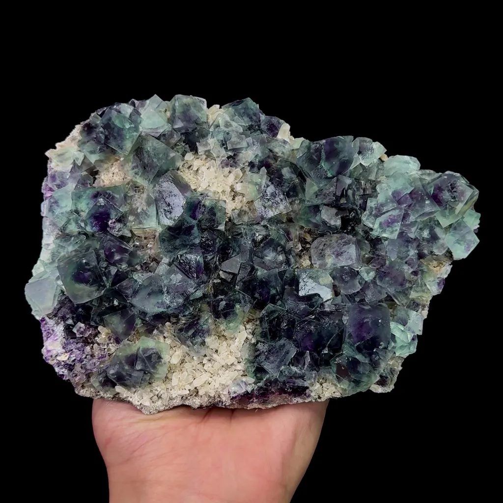 Natural Blue Purple Phantom Fluorite Mineral Specimen,High Quality Specimen,INNER MONGOLIA,CHINA(180*123*44mm) - image 3
