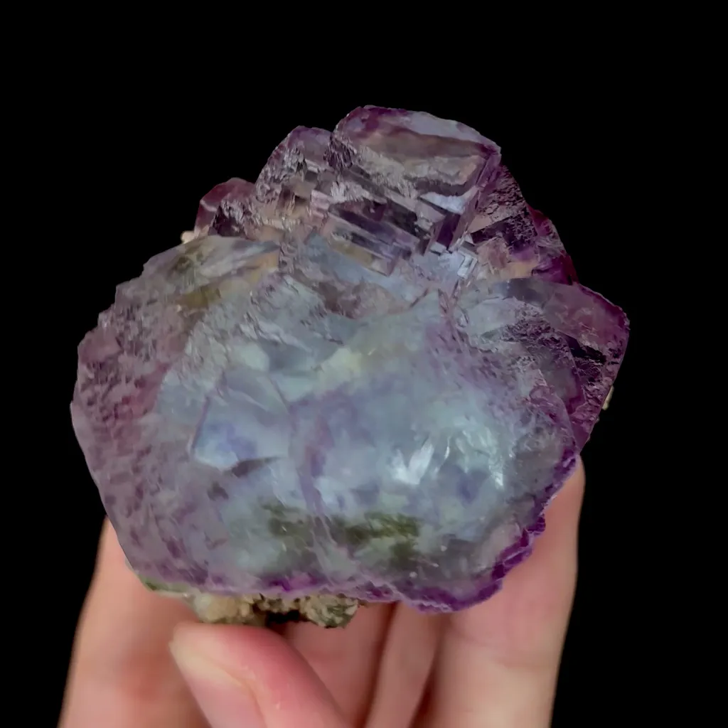 Natural Blue Purple Phantom Fluorite Mineral Specimen,High Quality Specimen,YAO GANG XIAN,HUNAN,CHINA(62*55*52mm) - image 2