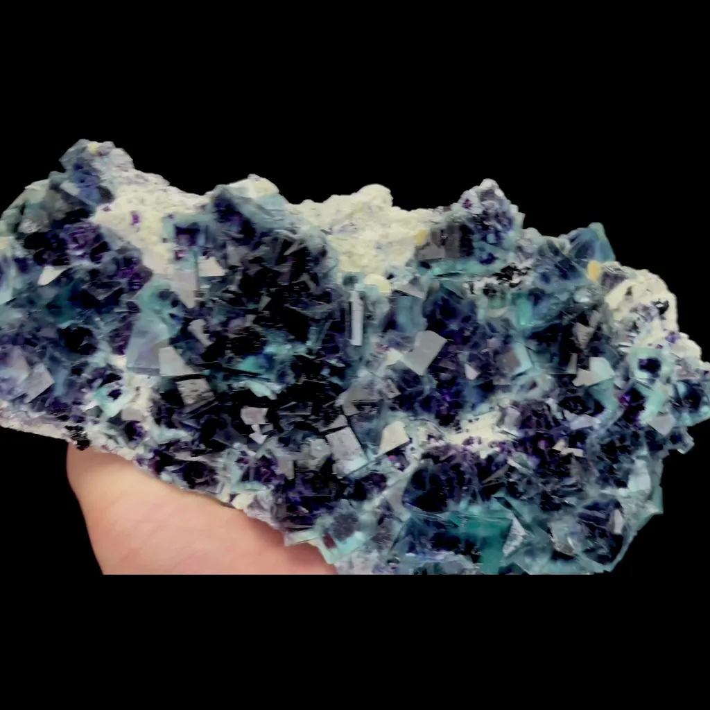 Natural Blue Purple Phantom Fluorite Mineral Specimen,High Quality Specimen,YINDU,INNER MONGOLIA,CHINA(240*120*45mm) - image 3
