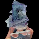 Natural Blue Purple Phantom Fluorite Mineral Specimen,High Quality Specimen,YINDU,INNER MONGOLIA,CHINA(46*27*51mm) - image 2