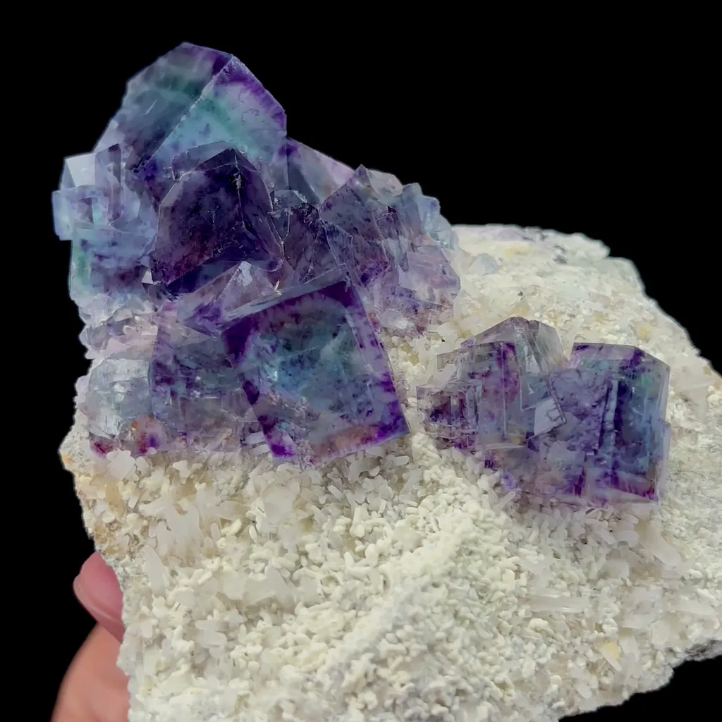 Natural Blue Purple Phantom Fluorite Mineral Specimen,High Quality Specimen,YINDU,INNER MONGOLIA,CHINA(85*98*40mm) - image 2
