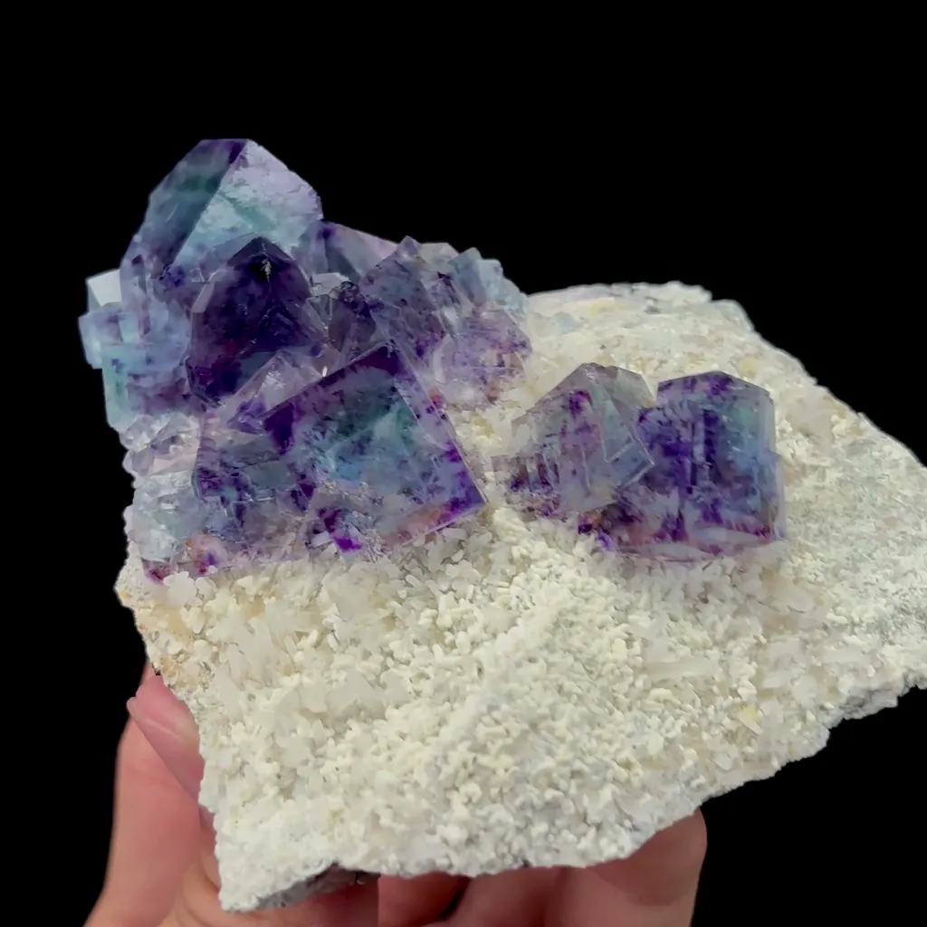 Natural Blue Purple Phantom Fluorite Mineral Specimen,High Quality Specimen,YINDU,INNER MONGOLIA,CHINA(85*98*40mm) - image 3