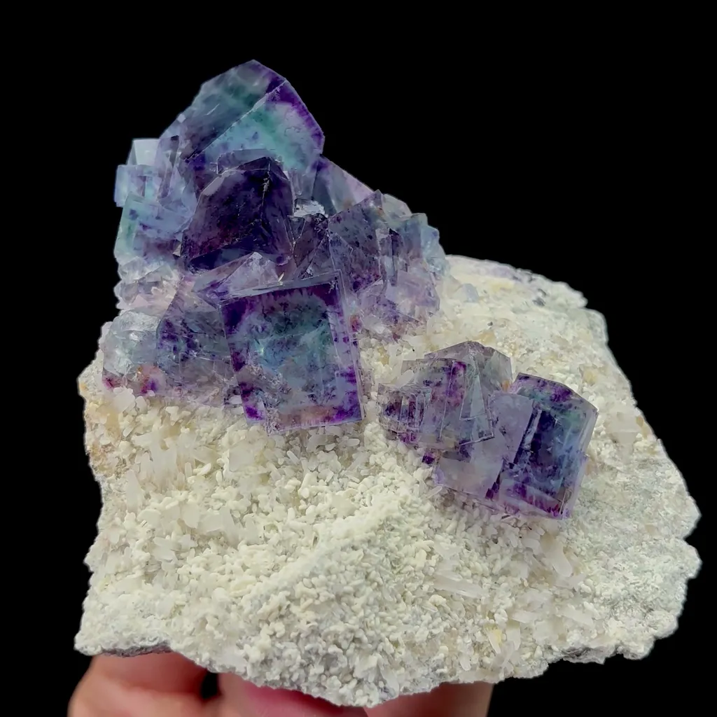 Natural Blue Purple Phantom Fluorite Mineral Specimen,High Quality Specimen,YINDU,INNER MONGOLIA,CHINA(85*98*40mm) - image 4