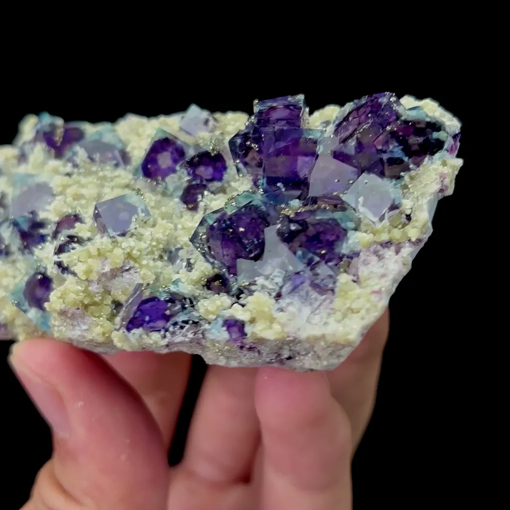 Natural Blue Purple Phantom Fluorite Mineral Specimen,High Quality Specimen,YINDU,INNER MONGOLIA,CHINA(90*44*21mm) - image 3