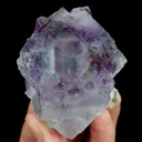 Natural Blue Purple Phantom Fluorite, Mineral Specimen:Yaogangxian,Hunan (50*45*65MM) - image 4