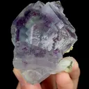 Natural Blue Purple Phantom Fluorite, Mineral Specimen:Yaogangxian,Hunan (50*45*65MM) - image 2