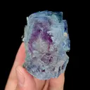 Natural Blue Purple Phantom Fluorite, Mineral Specimen:Yaogangxian,Hunan (55*40*40MM) - image 4