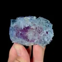 Natural Blue Purple Phantom Fluorite, Mineral Specimen:Yaogangxian,Hunan (55*40*40MM) - image 5