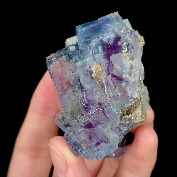 Natural Blue Purple Phantom Fluorite, Mineral Specimen:Yaogangxian,Hunan (55*40*40MM) - image 3